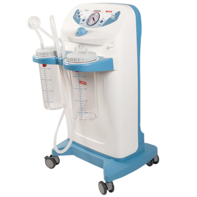 Aspirator HOSPI PLUS cu pedala si selector vas 2x2l