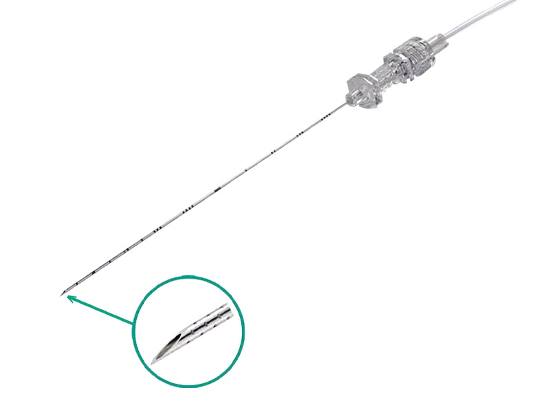 SONOMSK, ac ecogenic cu bizou facet ascutit pentru injectii musculo-scheletale si intra-articulare # 27Gx50mm