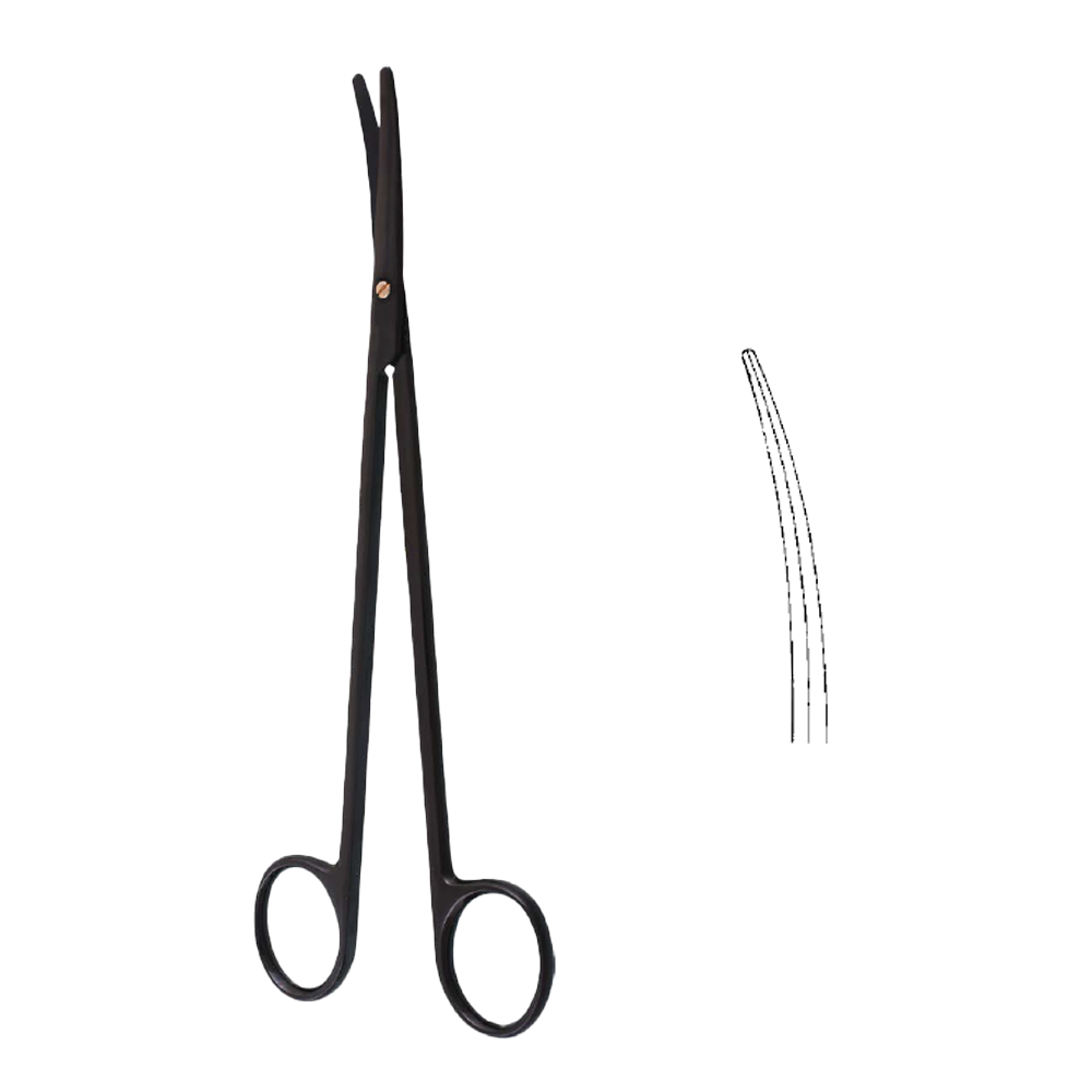 Foarfeca disectie METZENBAUM BLACK, curba, delicata, L18cm 