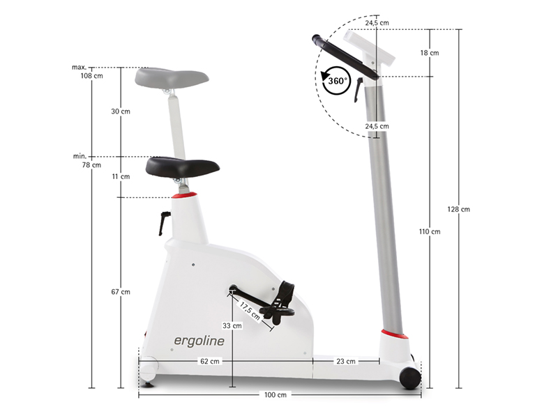 Cicloergometru testare la efort ERGOSELECT 1 