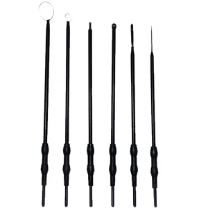 Set 6 electrozi GINECO, ORL, D2.4mm, L13cm 