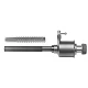 Trocar cu valva tip clapeta, robinet insuflatie, tub metalic interschimbabil cu filet,  D11mm, L105mm