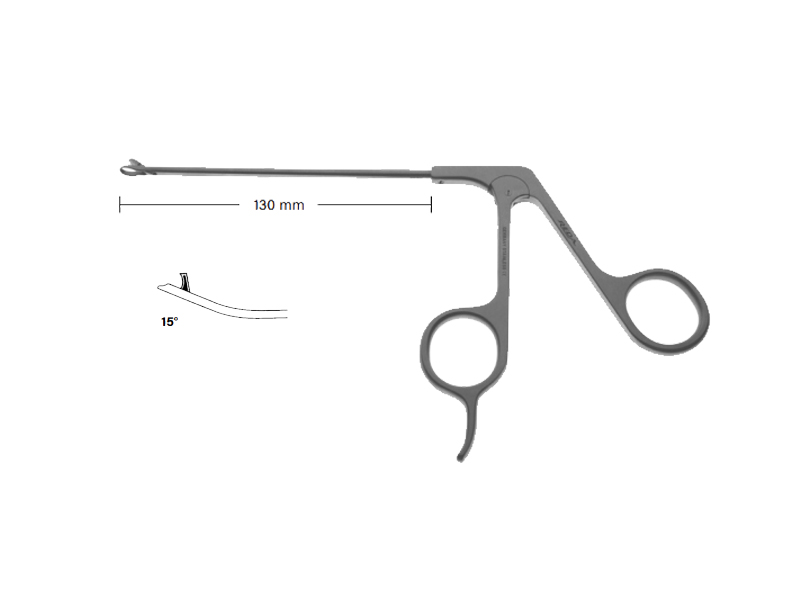 Perforator artroscopie drept,  maner standard cu suport, vf. 15 gr. in sus 