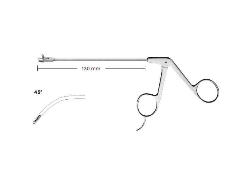 Perforator artroscopie 15 gr. curb stanga, varf drept zimtat,D3.4mm, L130 