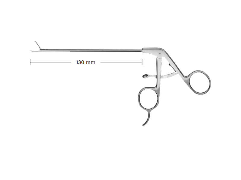 Pensa de prehensiune, dreapta, maner cu suport degete, cu clichet, D3.4mm, L130mm 