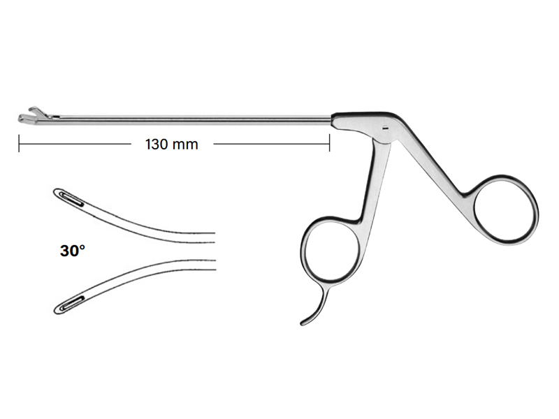 Pensa artroscopica tip Hook Punch curba stanga  30grd., D3.4mm, L130mm 