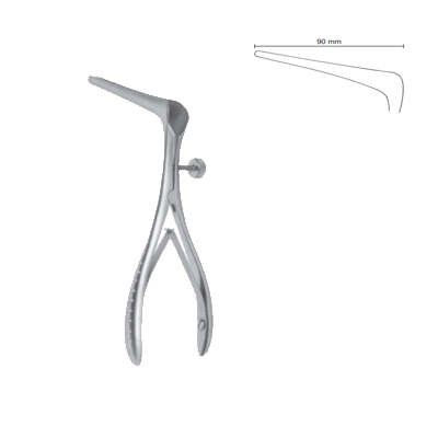 Specul nazal COTTLE, 14cm,  90mm, cu suruburi cu clichet  - 