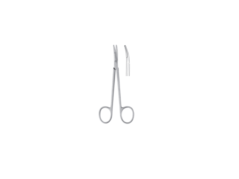 Foarfeca blefaroplastie GREENBERG-PAR, curba, 11,5 cm 