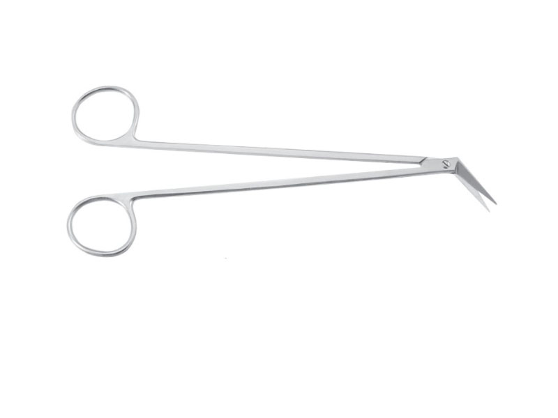 Foarfece vascular POTTS-SMITH  unghiular la 25 grade, ascutit/ascutit, 19cm (7.6)