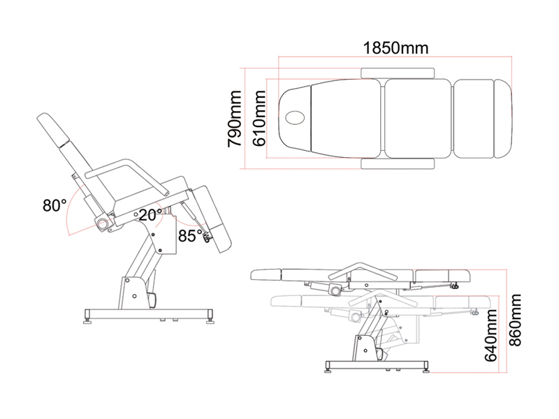 Scaun recoltare AMIRA, electric, 2 motoare 