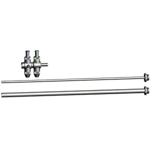 Set irigare-aspirare, maner ergonomic cu 2 valve tip trompeta, adaptor LL, canula cu 16 orificii, L330mm,  D5mm