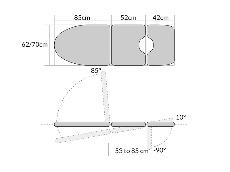 Masa ginecologica, electrica, 1 motor 