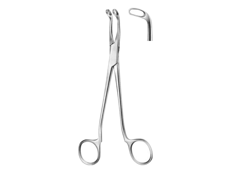 Forceps nazo-faringian JURASZ, ascutit, 19 cm 