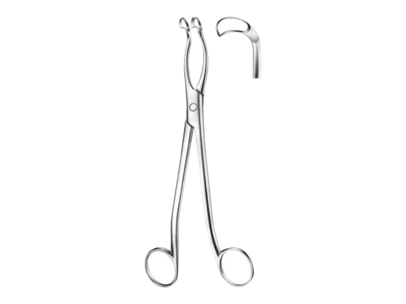 Forceps nazo-faringian JURASZ ascutit, 21 cm 