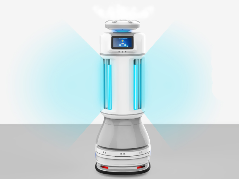 Robot de dezinfectie M2 autonom cu UV-C si nebulizare 