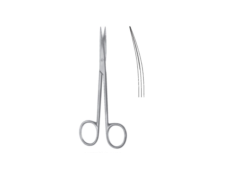 Foarfeca disectie METZENBAUM, curba, varf ascutit/ascutit, L15cm 