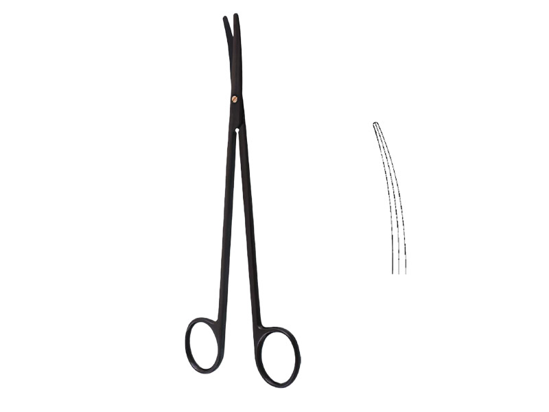 Foarfeca disectie METZENBAUM BLACK, curba, delicata, L18cm 