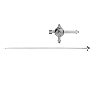 Set aspirare-irigare, maner cu valva glisanta, canula cu orificiu tip ac, D5mm, L330mm 