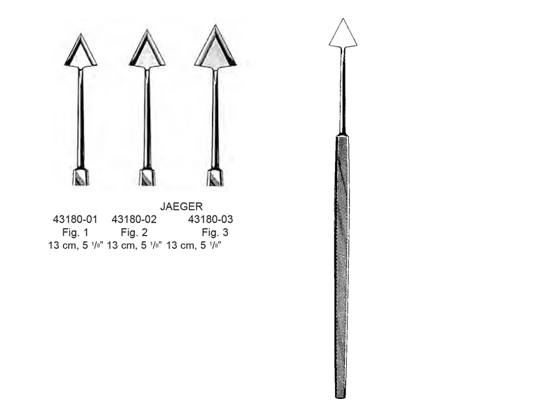 Cheratotom JAEGER, drept, L13cm (Fig 1) 