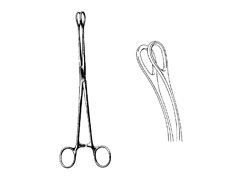 Pensa port-tampon FOERSTER, curba, neteda, L25cm 