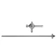 Set de aspirare-irigare, maner cu valva glisanta, canula cu 49 de orificii, D5mm, L330mm 