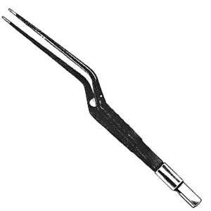 Pensa bipolara NON STICK, forma de baioneta, varf 0.3mm, L16cm 