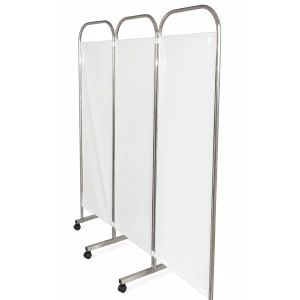 Paravan P3 cu 3 elementi, cadru inox 