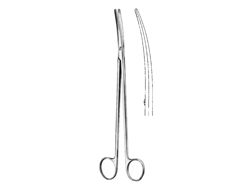 Foarfeca disectie METZENBAUM-FINO, curba, cu TC  L15cm