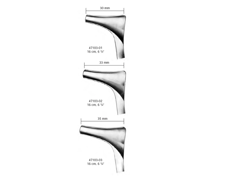 Specul nazal HARTMANN, L16cm  parte activa 30mm (Fig 1)