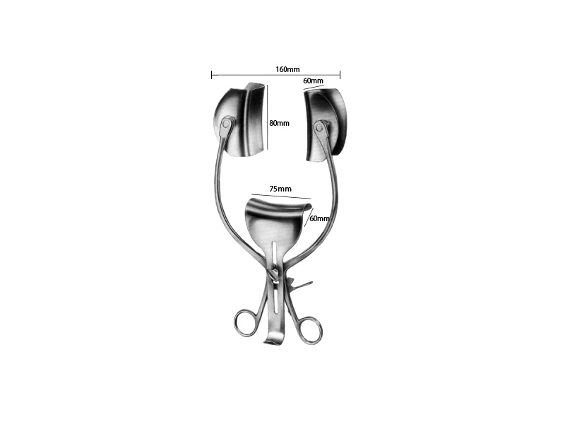 Retractor abdominal COLLIN Loktite, deschizatura 130mm, 60x80mm, L31cm 