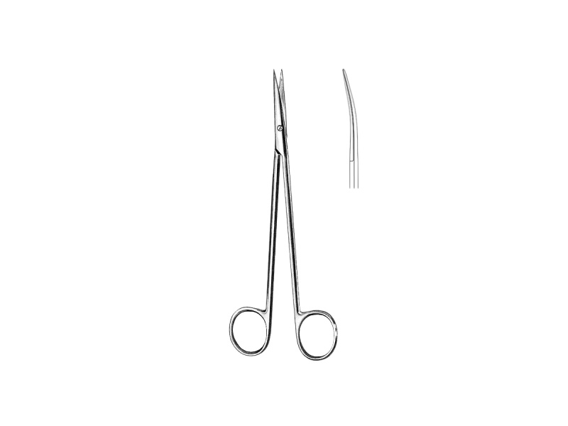 Foarfeca neurochirurgie  curba, L15cm