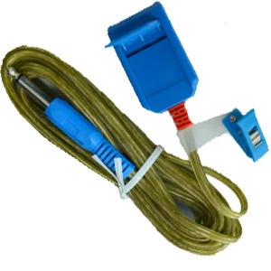 Cablu electrod masa, conexiune JACK, unica utilizare, L5m 