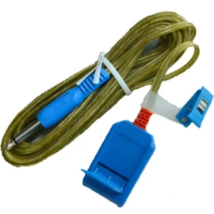 Cablu electrod masa, conexiune JACK, unica utilizare, L5m 