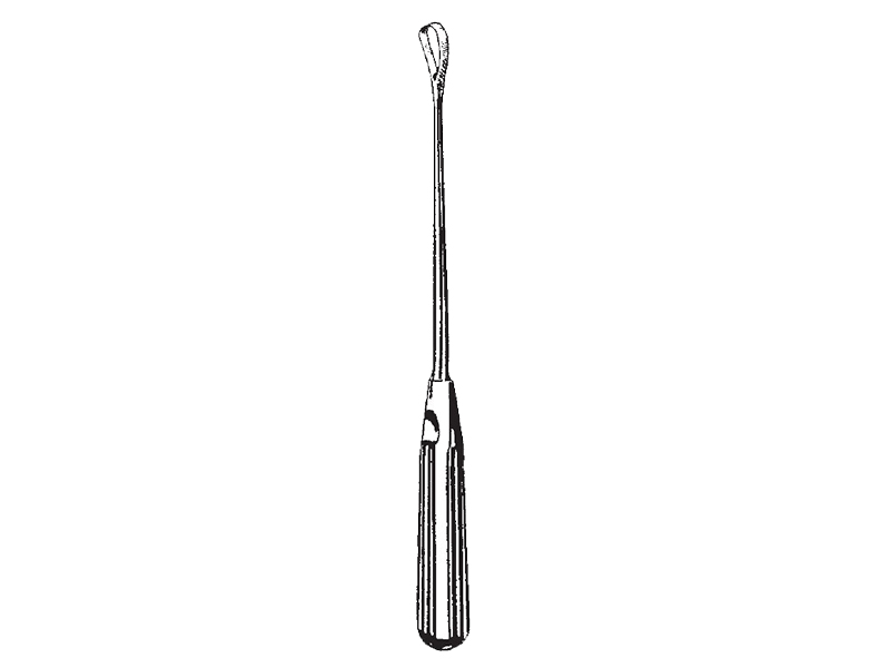 Chiureta uterina SIMS, ascutita/rigida, L28cm  D8.5mm (Fig 2)