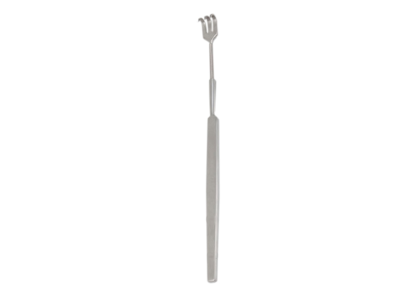 Retractor (trach.) bont furca 3 dinti, L16cm