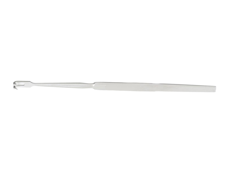 Retractor (trach.) ascutit, furca 2 dinti L16cm