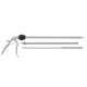Clip aplicator pentru cleme Aesculap din titan medii/mari , sistem Paraclose demontabil in 3 parti, D10mm, L330mm