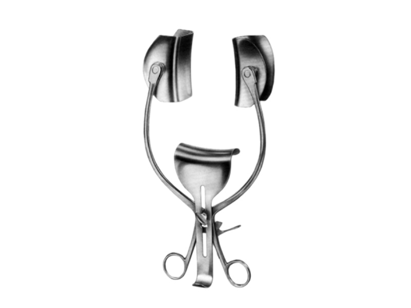 Retractor abdominal COLLIN, cu lama centrata, 60x38mm 