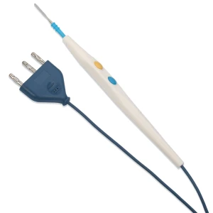 Pensa electrocauter monopolara cu electrod tip lama, 2 butoane, 3 pini, unica utilizare, L3.2m 