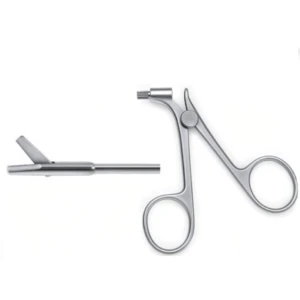 Foarfeca histeroscopie, actiune singulara, semirigida,  varf bont, 5Fr, L340mm