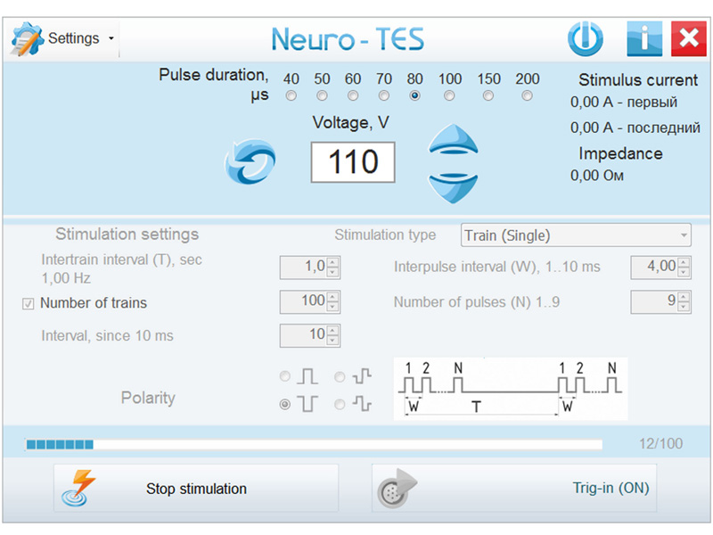 Stimulator electric transcranian NEURO TES