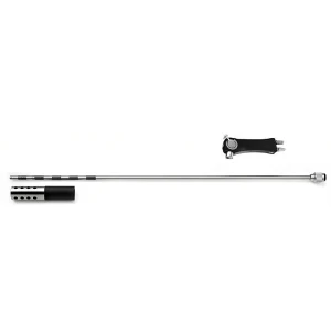 Set aspirare-irigare, maner ergonomic tip pistol, valva cu 2 directii, L340mm,  canula cu 16 orificii, D3mm