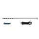 Set aspirare-irigare, maner ergonomic tip pistol, valva cu 2 directii, 16 gauri, D3mm, L340mm 
