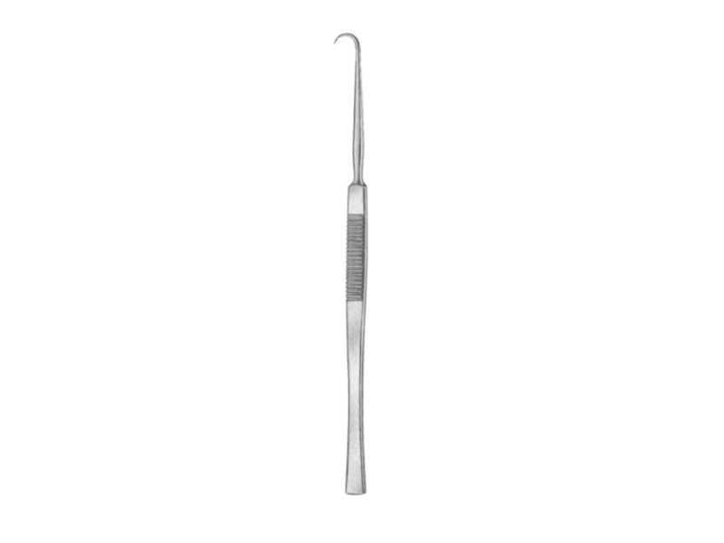 Retractor BERGMANN, varf ascutit L14cm