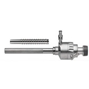 Trocar multifunctional cu valva mecanica, robinet insuflatie, tub metalic interschimbabil cu filet,  D5.5mm, L98mm