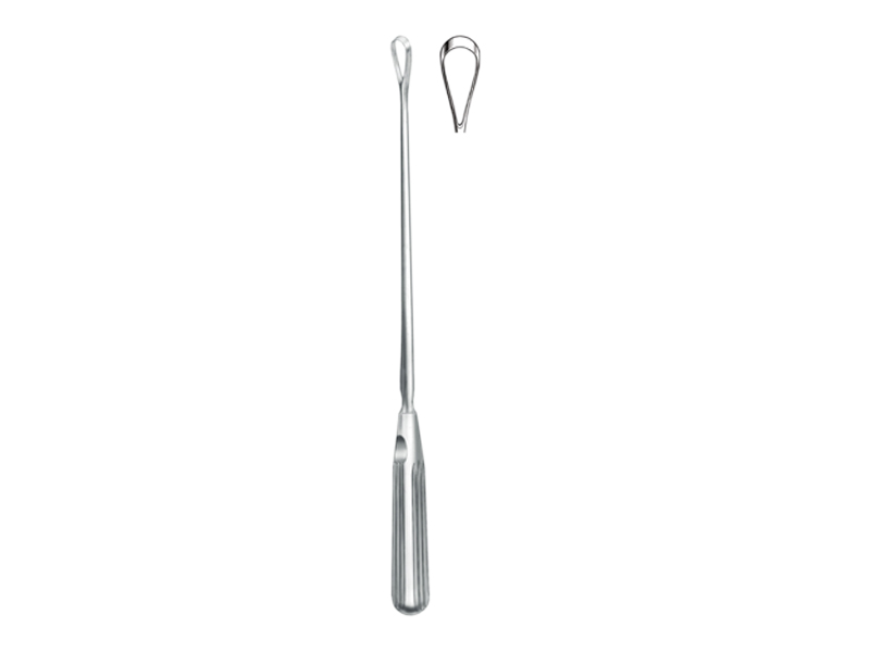 Chiureta uterina SIMS, bont, L28cm  D5mm (Fig 00)