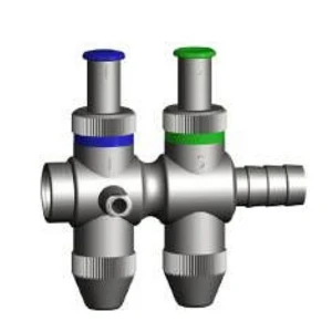 Maner ergonomic pentru set aspirare-irigare, 2 valve tip trompeta, adaptor LL 