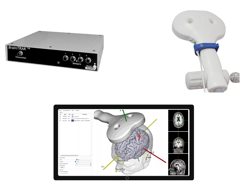 Neuronavigatie BrainTRACK pentru stimulator magnetic transcranian TMS 