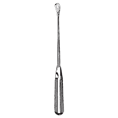 Chiureta uterina SIMS, ascutita/flexibila, L28cm  D7.5mm (Fig 1) - 