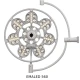 Lampa scialitica EMALED 560/300, 2 sateliti, prindere tavan 